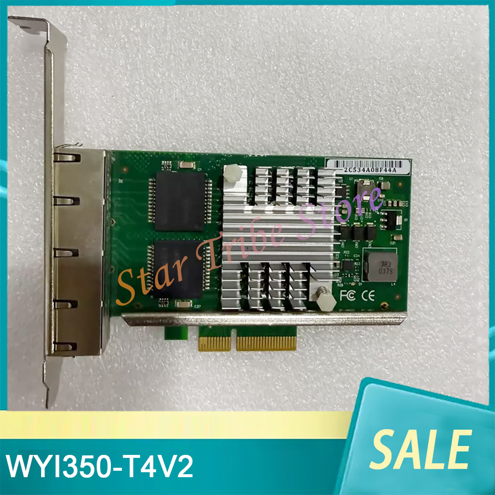 Gigabit Network Card - WYI350-T4V2 PCI-E X4 Server 4 Port