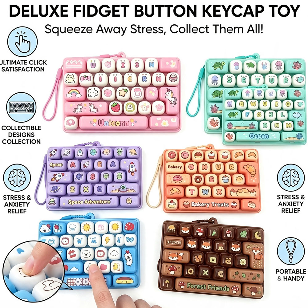 Office Tech And Gadgets - Mechanical Keyboard Keychain 26 Grid Keycap