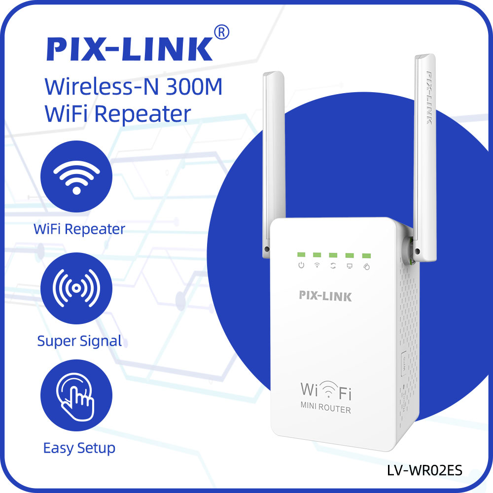 Wifi Range Extender - PIX-LINK WR02E Wireless WiFi Repeater Wifi