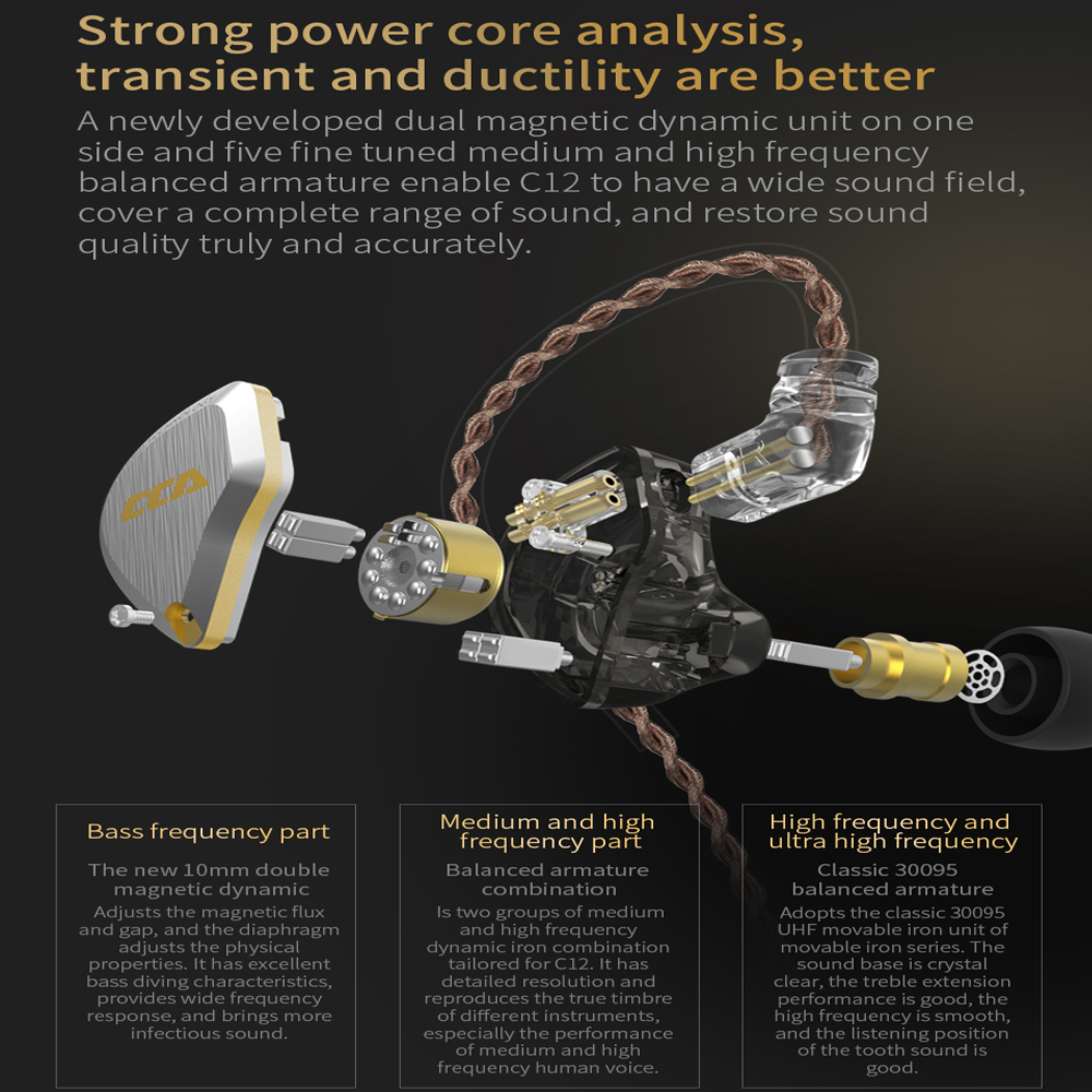 CCA C12 in Ear Metal Headphone - đánh giá và giá Office Work Tech