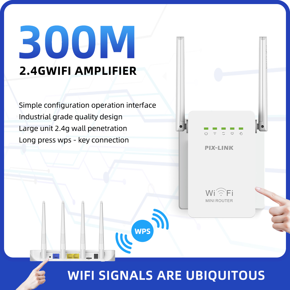 PIX-LINK WR02E Wireless WiFi R - đánh giá và giá Wifi Range Extender