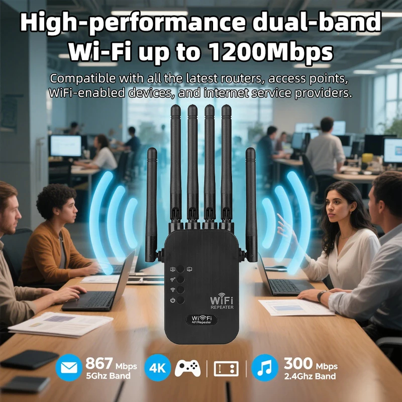 Wireless 5G WiFi Repeater 1200 - đánh giá và giá Wifi Range Extender