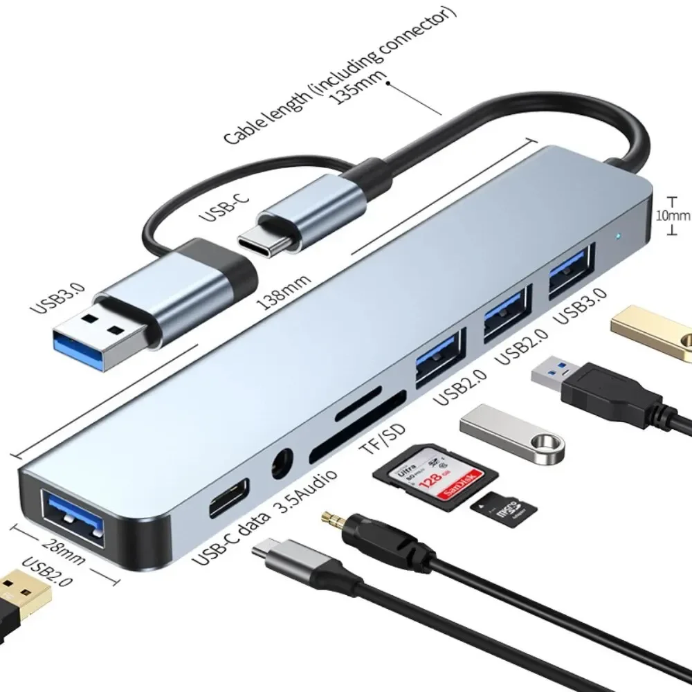 8 In 2 USB-C Hub With 3.0 SD/T - đánh giá và giá Office Xp
