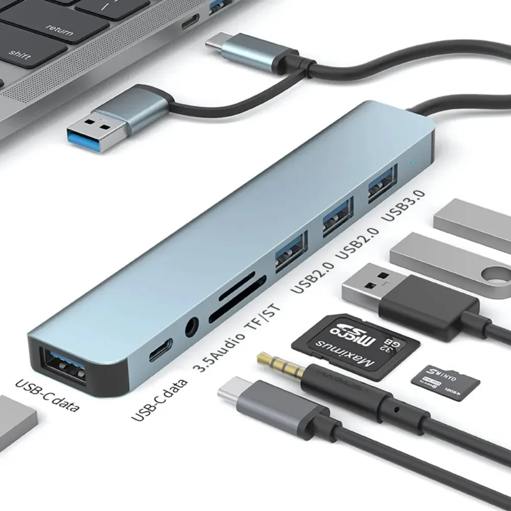 8 In 2 USB-C Hub With 3.0 SD/T - đánh giá và giá Office Xp