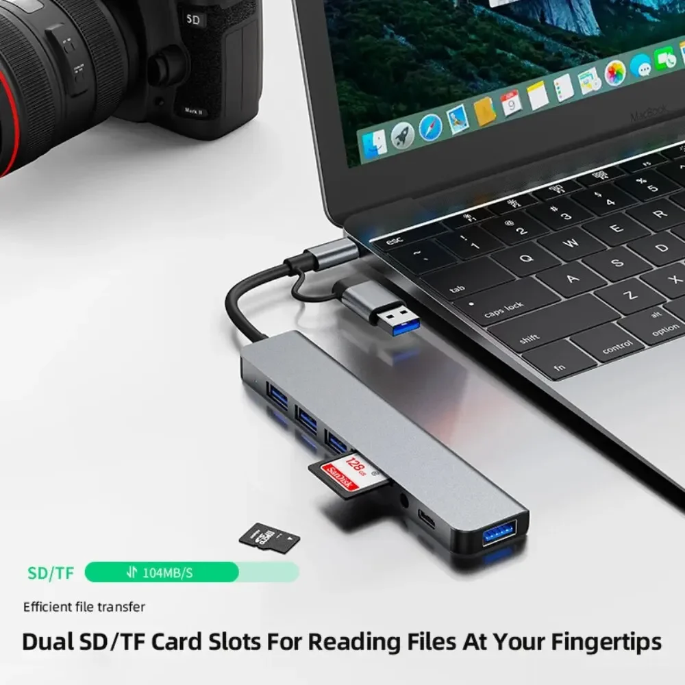 8 In 2 USB-C Hub With 3.0 SD/T - đánh giá và giá Office Xp
