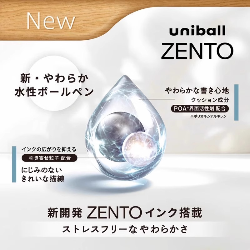 Uni-ball ZENTO Gel Pen 0.38mm/ - đánh giá và giá Office Work Tech
