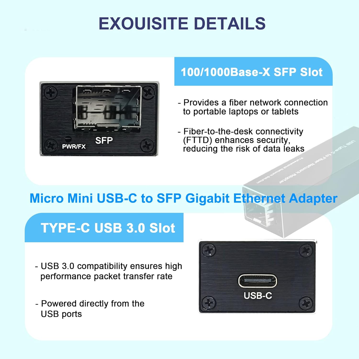 USB 3.0 to SFP Gigabit Etherne - đánh giá và giá Gigabit Network Card