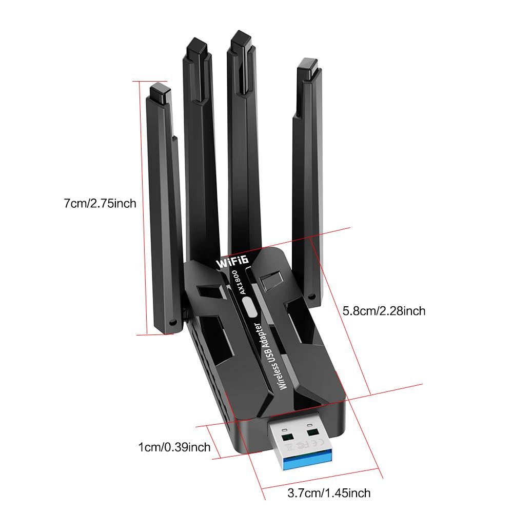 WiFi 6 USB 3 0 Adapter 1800 Mb - đánh giá và giá Gigabit Network Card