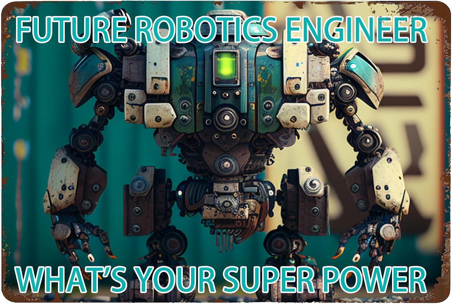 Robotics Engineer Metal Sign   - đánh giá và giá Office Tech Gifts
