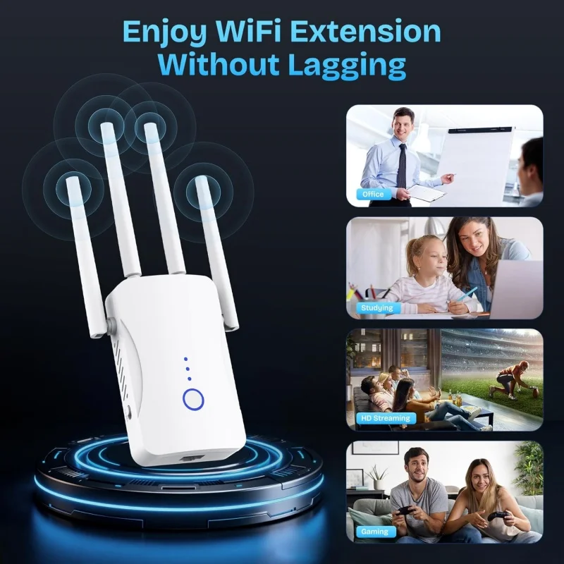 2.4G/5GHz Dual Band WiFi Repea - đánh giá và giá Wifi Range Extender